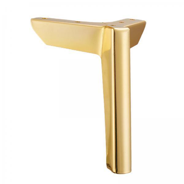 3xFurniture Sofa Legs Metal Furniture Legs Feets for Cupboard Wardrobe Cabinet Gold 12cm