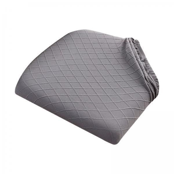 3xChair Cover Elastic Seat Cushion Slipcovers for Bar Banquet Home Decoration Light Gray