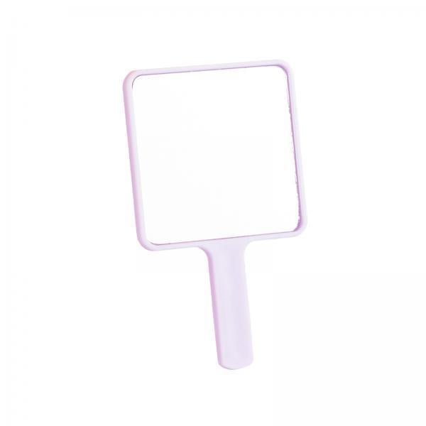 3xHandheld Mirror with Handle Small Makeup Mirror for Girlfriend Bedroom Girls Light Violet