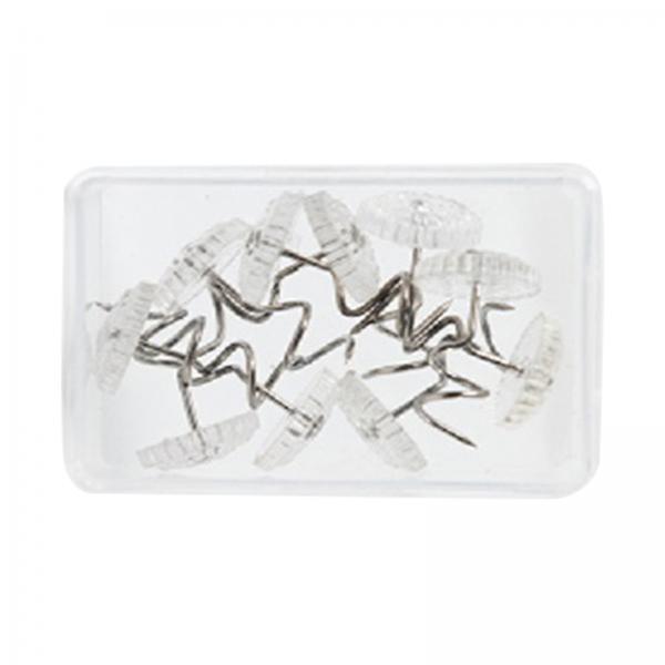 4x10Pcs Twist Pins with Clear Heads with Storage Box for Slipcovers Furniture
