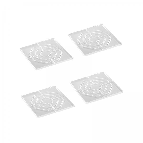 3x4x Silicone Furniture Leg Pads Anti Slip Floor Protectors for Desk Bed Couch Square 8cmx8cm
