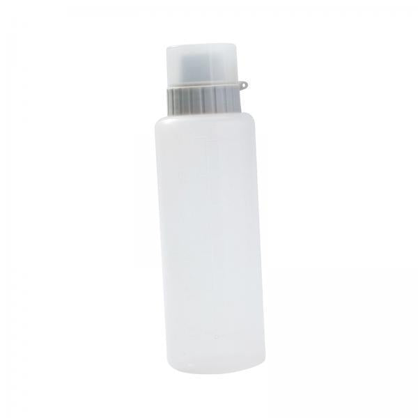 2xSalad Dressing Bottle Ketchup Dispenser with Scale Cover for Restaurant 350ml grey