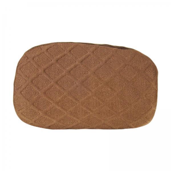 2xPolyester Office Chair Head Pillow Covers Stretch Fitted Removable Coffee