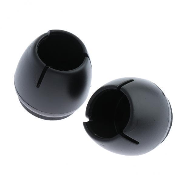 2x10Pcs Silicone Caps Felt Pads for Round Chair Leg 2.2x3cm