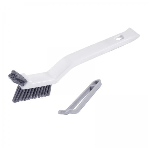 2xMultipurpose Crevice Brush Small Floor Brush for Home Bathroom White