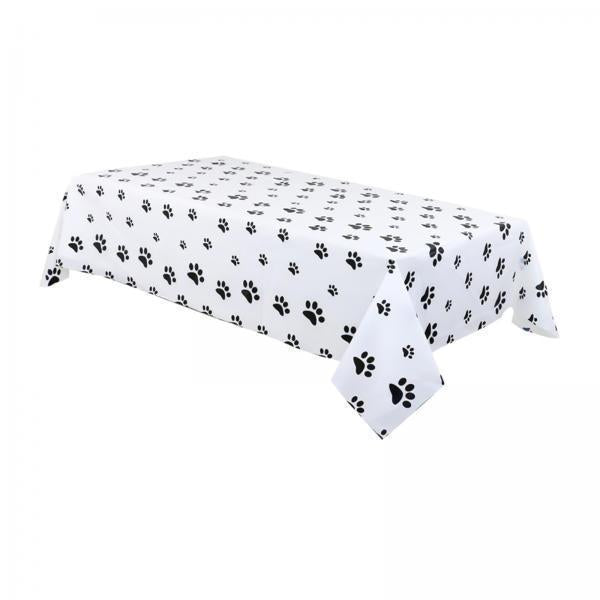 2xPVC Wipe Clean Oilcloth Tablecloth 137x274 cm Easy Wipeable Footprints