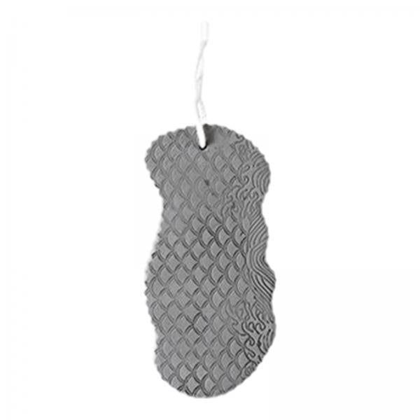 3xExfoliating Bath Sponge SPA Scrub Exfoliating Reusable for Baby Adults Gray