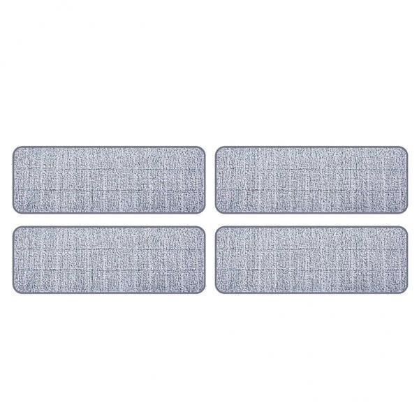2xReplacement Flat Mop Pad Kitchen Bathroom Floor Duster Cleaning Cloth 4pcs