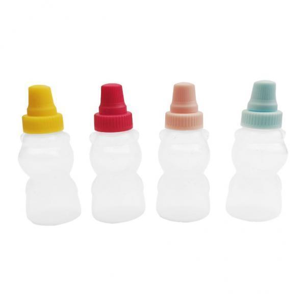 2x4 Pieces Refillable Tomato Ketchup Bottles 23ml for BBQ Sauce Olive Oil Kids