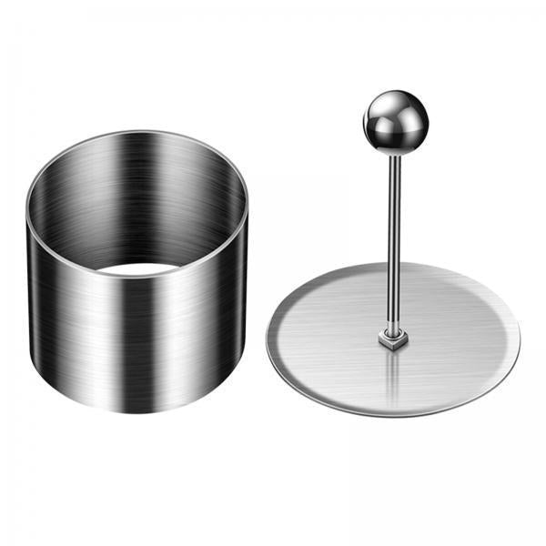 2xStainless Steel Food Ring Cupcake Mousse Rings for Souffle Sandwich Brownie small