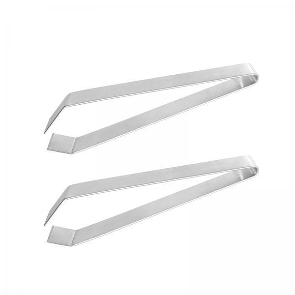 4x2 Pieces Fish Bone Tweezers Set Garlic Tweezer Stainless Steel Garlic Peeler