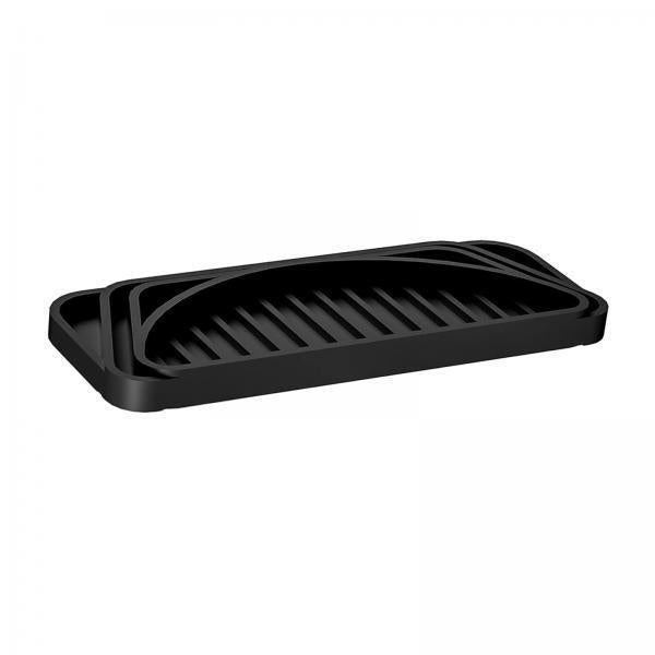 4xRefrigerator Water Drip Tray Silicone for Water Dispenser Fridge Ice Machine black