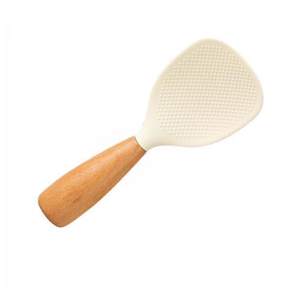 3xFood Serving Spoon Nonstick Rice Spatula for Home Sushi Rice Gadgets White