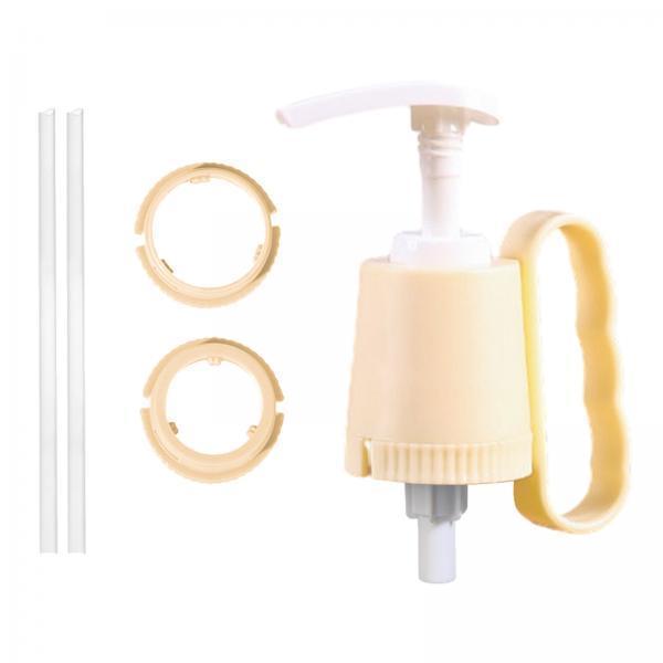 4xKetchup Sauce Squeezer Nozzle Hand Press Type Syrup Dispenser for Restaurants beige