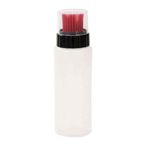 3xOil Dispenser Container with Brush Squeeze Bottles for Frying Kitchen Baking Red 175ml