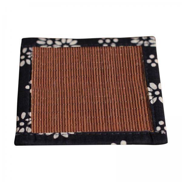 2xHeat Resistant Placemat Desktop Decor Woven Cup Pad for Cafe Home Livingroom brown