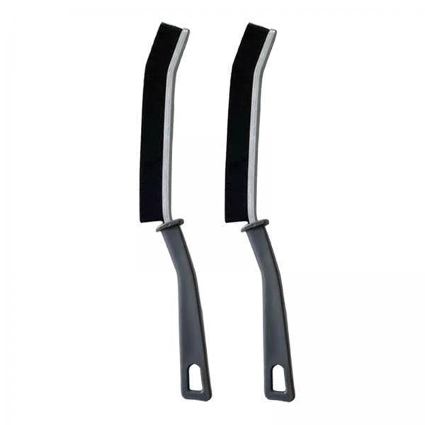 3x2Pcs Door Track Cleaning Brush Dustpan Cleaning Brushes for Dining Room Home