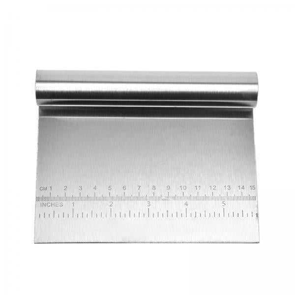 2xStainless Steel Food Scraper Multipurpose Cutter for Cake Cookie