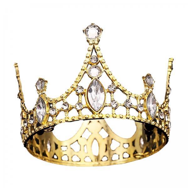 2xHairband Tiaras Modern Tiaras Headpieces for Themed Parties Wedding Birthday gold