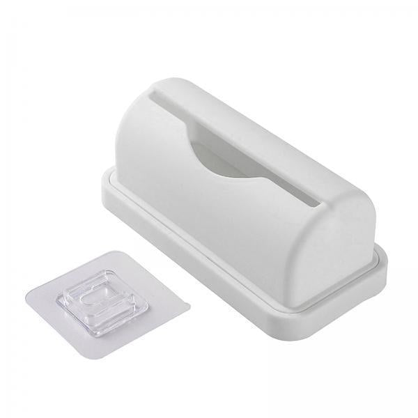 4xWall Mount Trash Bag Dispenser Hanging for Living Room Cabinet Ornament White