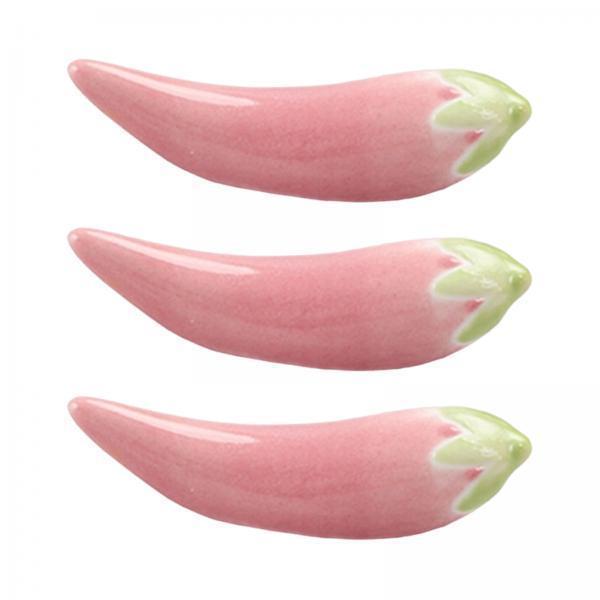 2x3 Pieces Chopstick Rest Chopsticks Utensil Cutlery Stand for Home Spoon Fork Pink