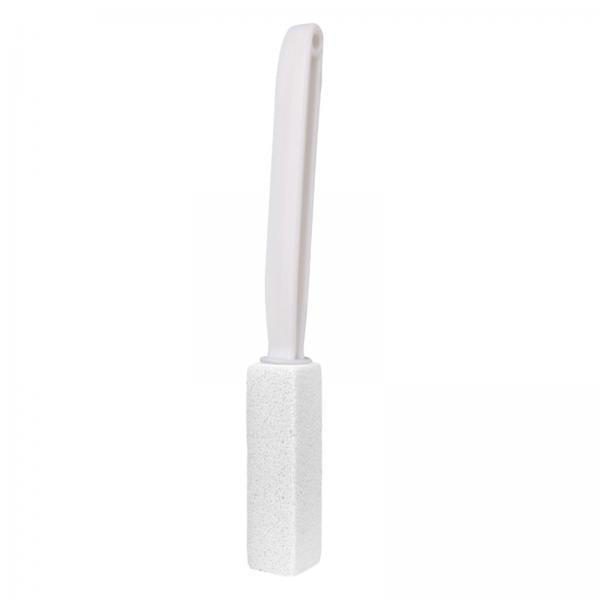 4xPumice Stone Toilets Brush with Handle for Rust Grill Feet Care Bath Pool White 20.5cm