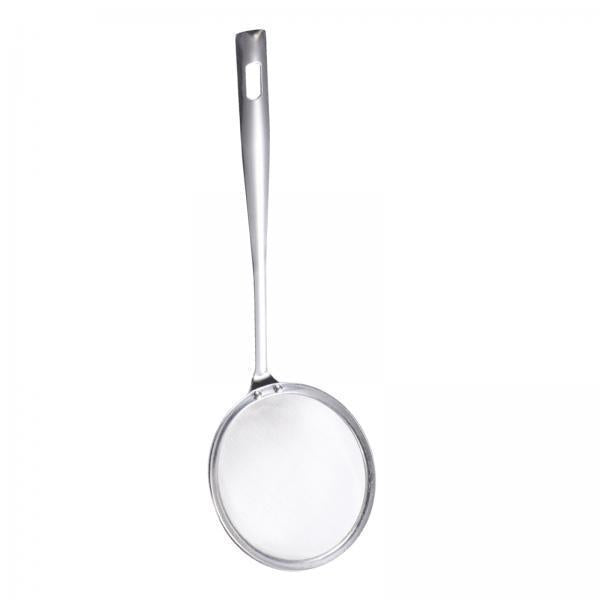 3xCooking Oil Sieve Colander Scoop with Handle for Blanching Vegetables 1mm