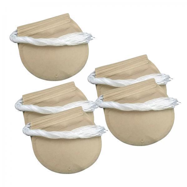 4x100x Tea Filter Bags Drawstring Kitchen Spice Seasoning Filter Package Unbleached