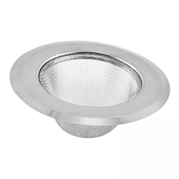 2xKitchen Sink Strainer Thicken Edge Metal for Wash Basin Bathroom Bathtub L