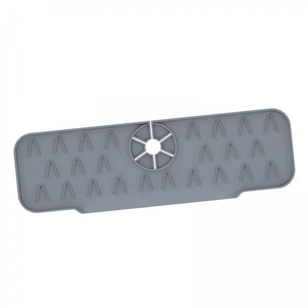 2xFaucet Absorbent Pads Faster Drying Washable for RV, Countertop Gray