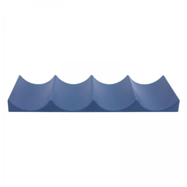 2xWine Rack Countertop Worktops Minimalist Tabletop Stackable Wave Shape blue