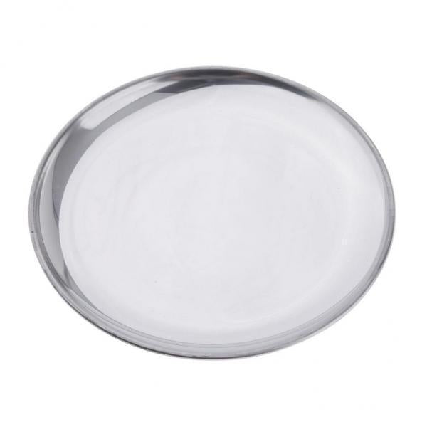 3xStainless Steel Round Plates 17CM