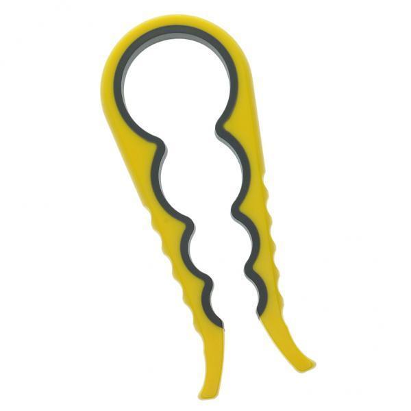 2xAdjustable Jar Bottle Beer Opener Can Lid Remover Cap Lifter Yellow