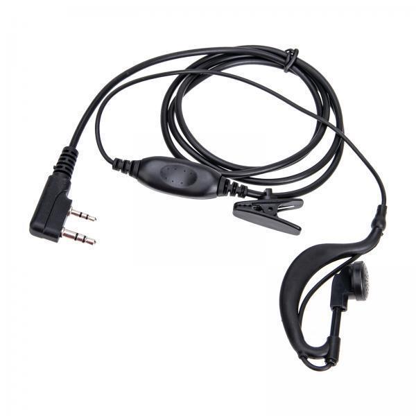 2xWalkie Talkie Headset Waterproof with Mic Replacement Two Way Radio Earpiece