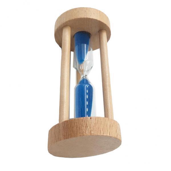 4xWooden Sandglass Hourglass Sand Clock Timers Desktop Clock 3 Minute Blue