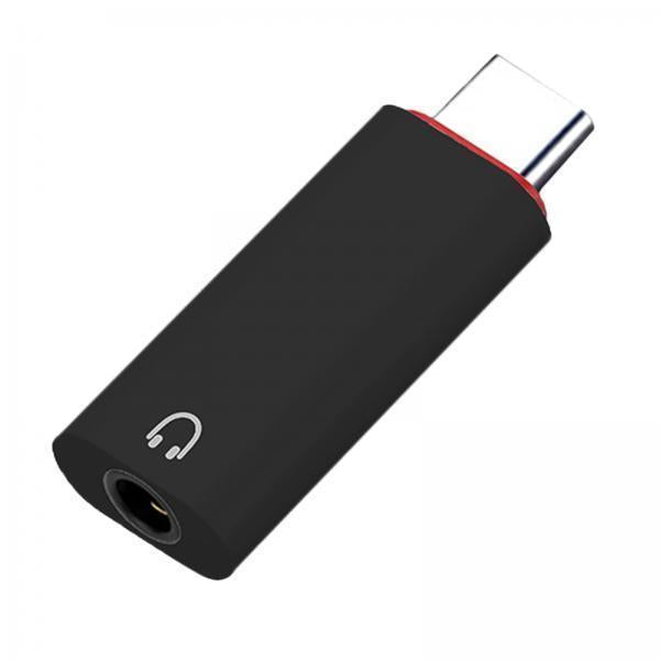 3xType C to 3.5mm Audio Adapter Headphone Adapter for Smartphones Stereo Black