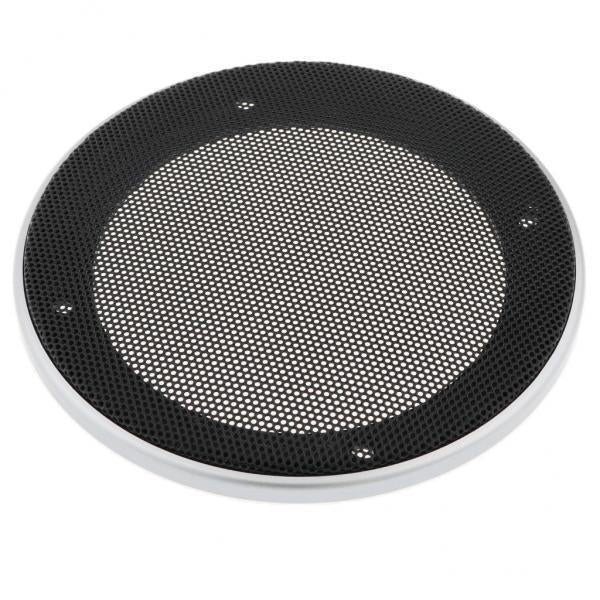 3xCar Speaker Steel Mesh Sub Woofer Subwoofer Grill Cover Silver Silver 4inch