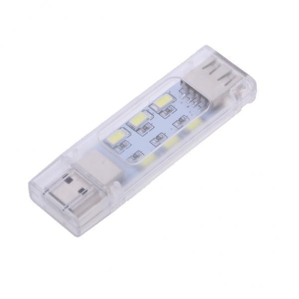 3xPortable Mini USB Powered LED Light Bar 12 LEDs Night Lamp Support Data Sync