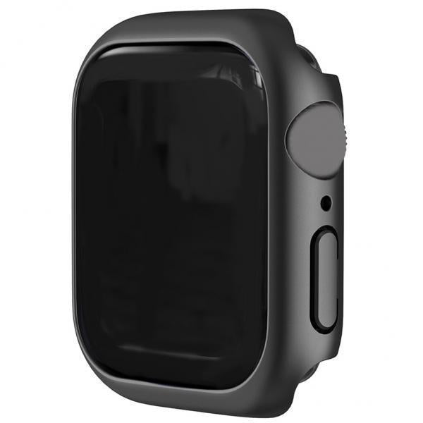 4x45mm Bumper Frame Protective Case Waterproof for iWatch Series 7 Black