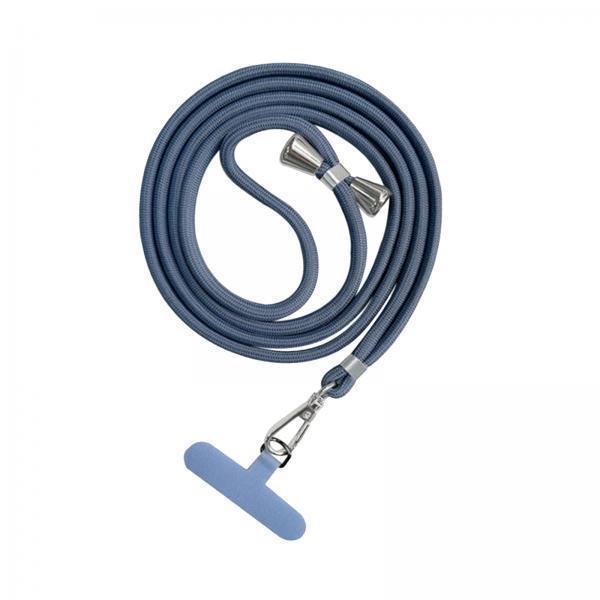 3xPhone Lanyard Crossbody Safety Tether Tab System for Hiking Climbing Cycling Gray Blue