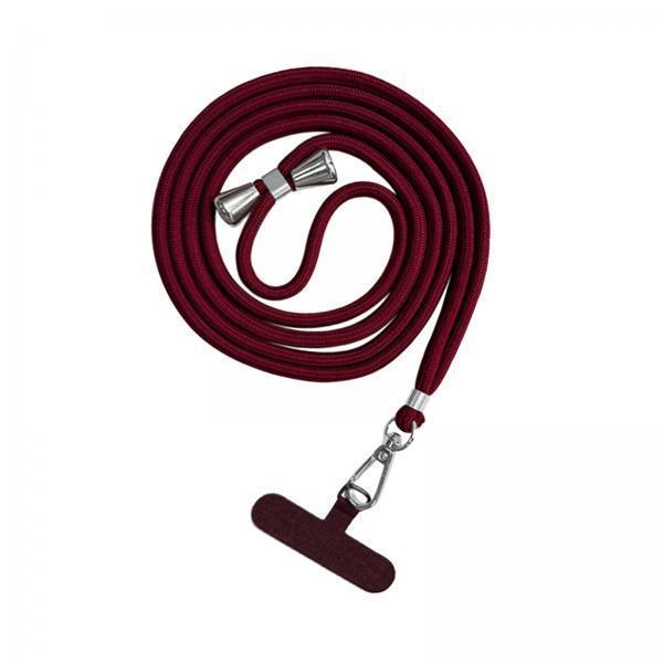 4xPhone Lanyard Crossbody Safety Tether Tab System for Hiking Climbing Cycling Burgundy