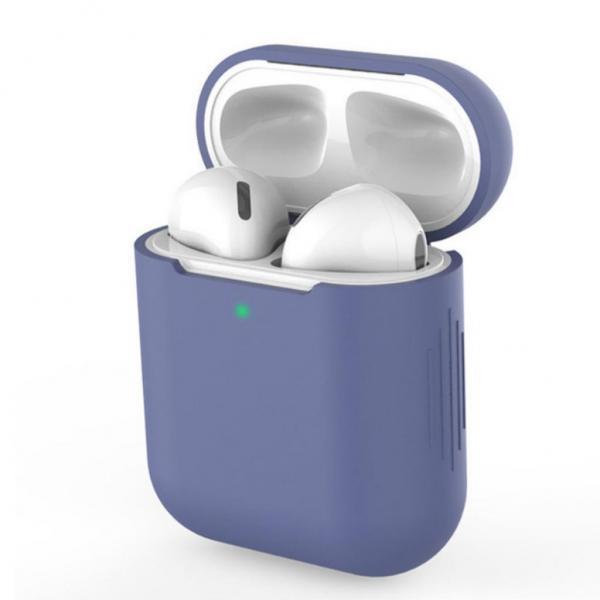 3xEarphones Protective Cover for Airpods Wireless Earphone Case Midnight blue