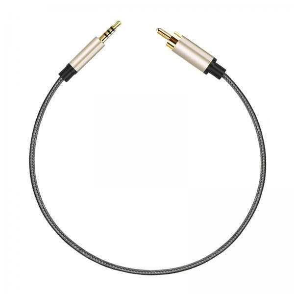 4xAudio Cable 3.5mm to Male RCA Adapter Nylon Braided for Tablet Speaker 1.5m