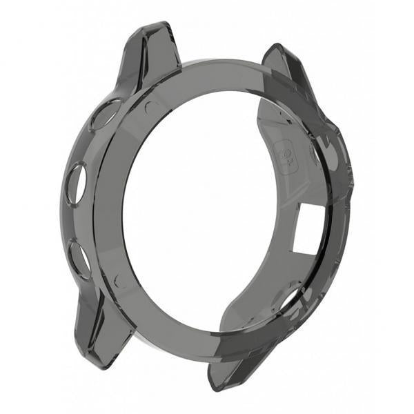2xSilicone Full Cover Screen Protective Case For Garmin Fenix 6s Black