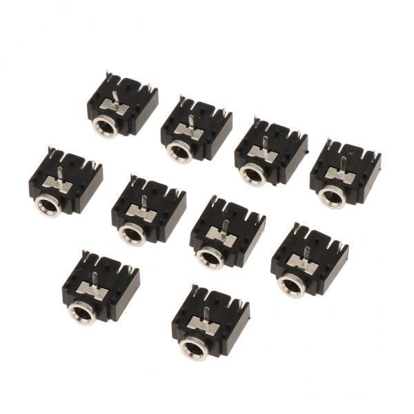 2x10Pieces 3Pin 3.5mm Female Audio Headphone Jack Socket Dual Channel