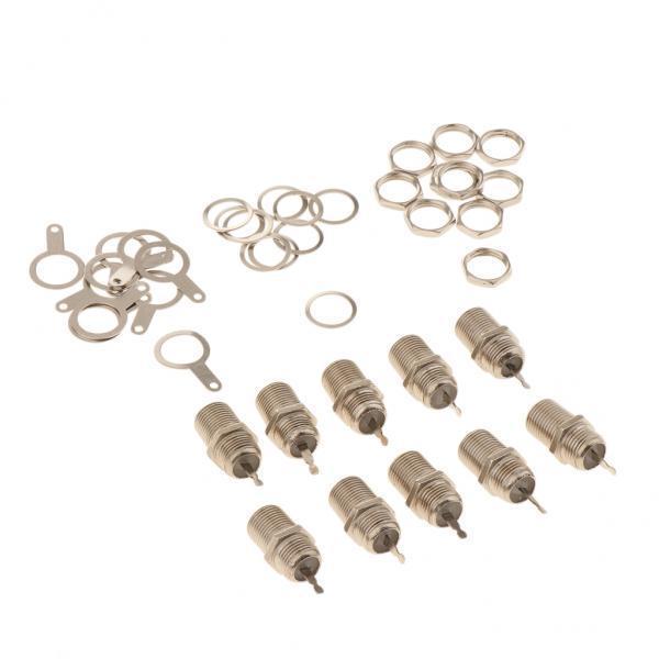 3x1Set F-Type Female RF Connector&Nut&Gasket Kits for Television Set-top-box
