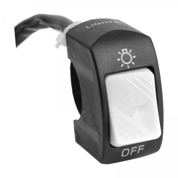 2xMotorcycle Headlight Control Switch Button Easy Installation Replaces on Off Switch Gray