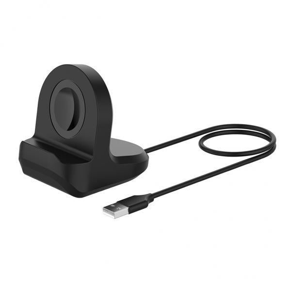 3xUSB Charging Dock Cradle for Galaxy Watch Active Smart Watch Charger Black