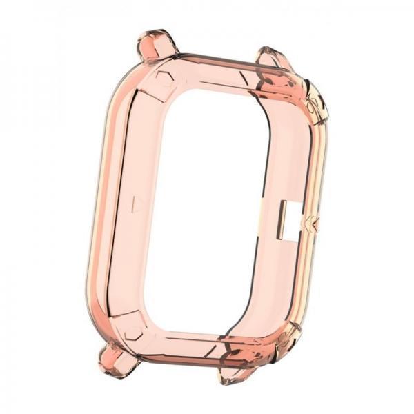 2xSmart Watch Screen Case Cover Bracelet Soft Protector for Amazfit GTS Pink