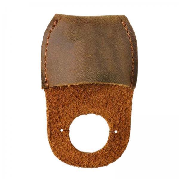 3xThumb Guard Premium Handmade Working Carving Kit PU Leather Finger Protector Brown
